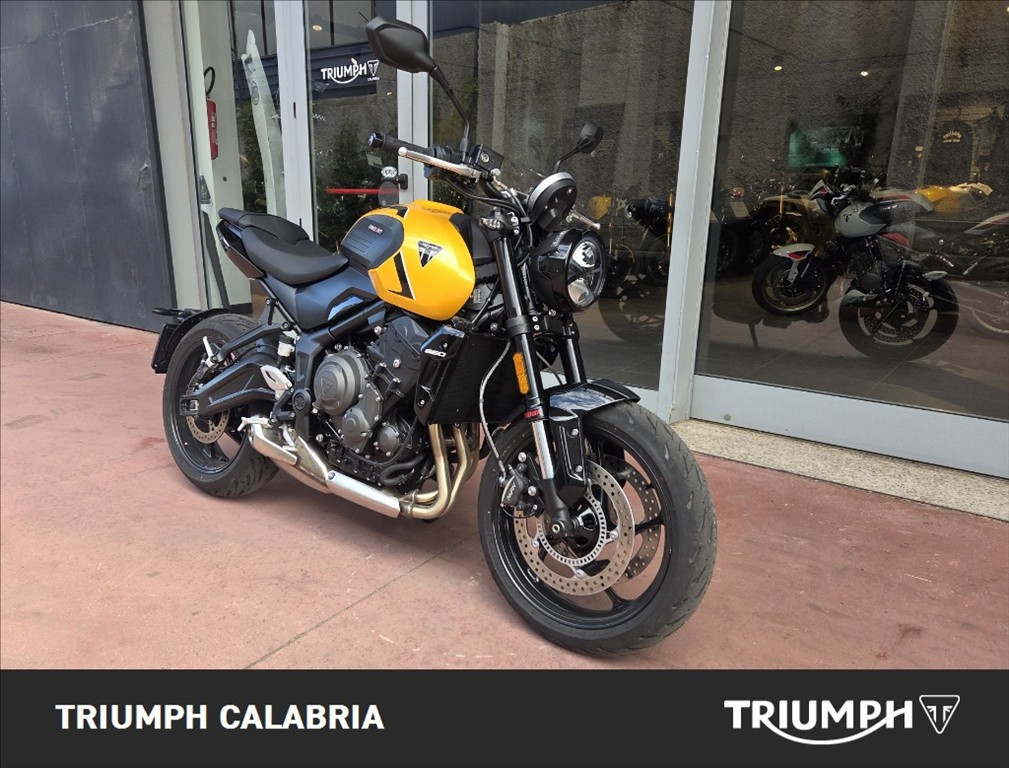TRIUMPH Trident 660 Cosmic Yellow / Sapphire Black Abs