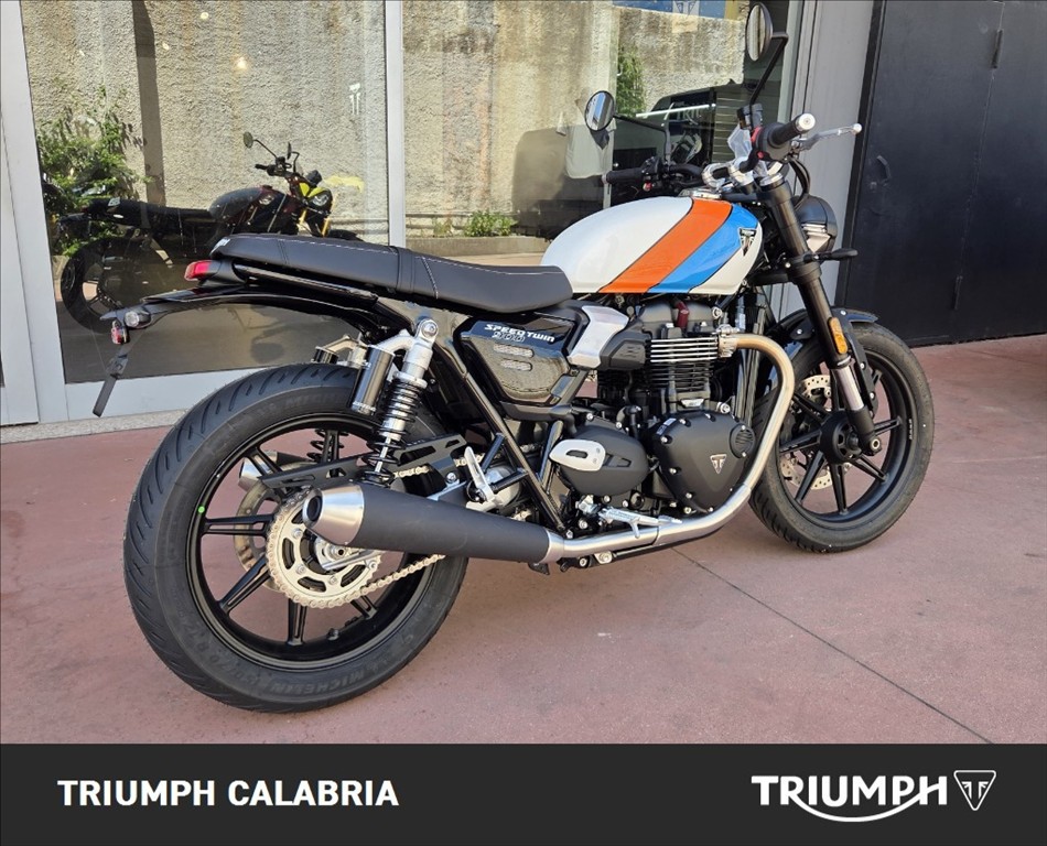 TRIUMPH Speed Twin 900 Pure White/Blue/Orange Abs
