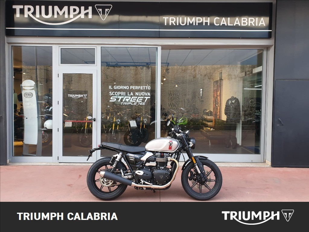 TRIUMPH Speed Twin 900 Pure White/Blue/Orange Abs